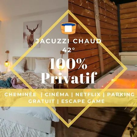 Le Champenois - Jacuzzi - Terrasse - Calme - Cine Netflix *