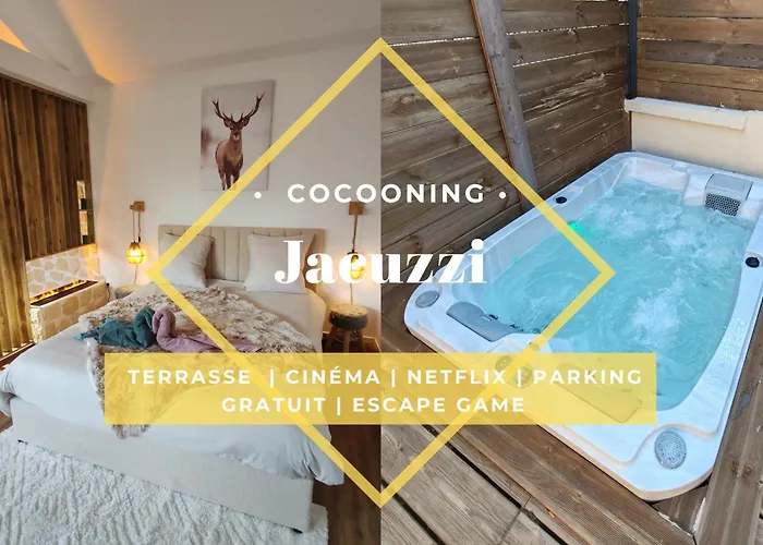 Le Champenois - Jacuzzi - Terrasse - Calme - Cine Netflix Nyaraló Troyes