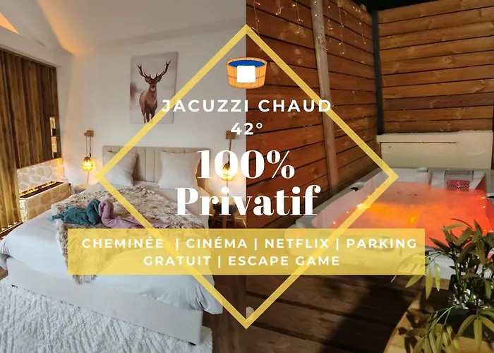 Le Champenois - Jacuzzi - Terrasse - Calme - Cine Netflix *